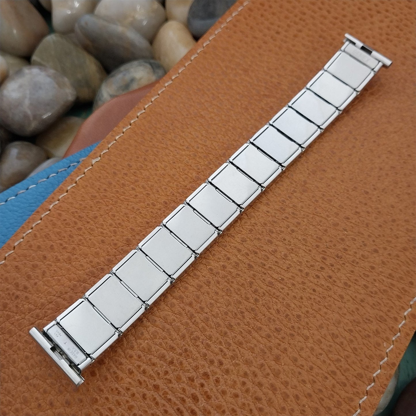 19mm 18mm 12k White Gold-Filled Gemex USA Unused nos 1950s Vintage Watch Band