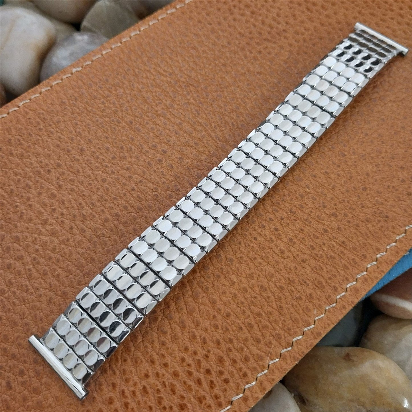 Gemex 1950s 19mm 18mm Stainless Steel Classic Stretch Unused Vintage Watch Band