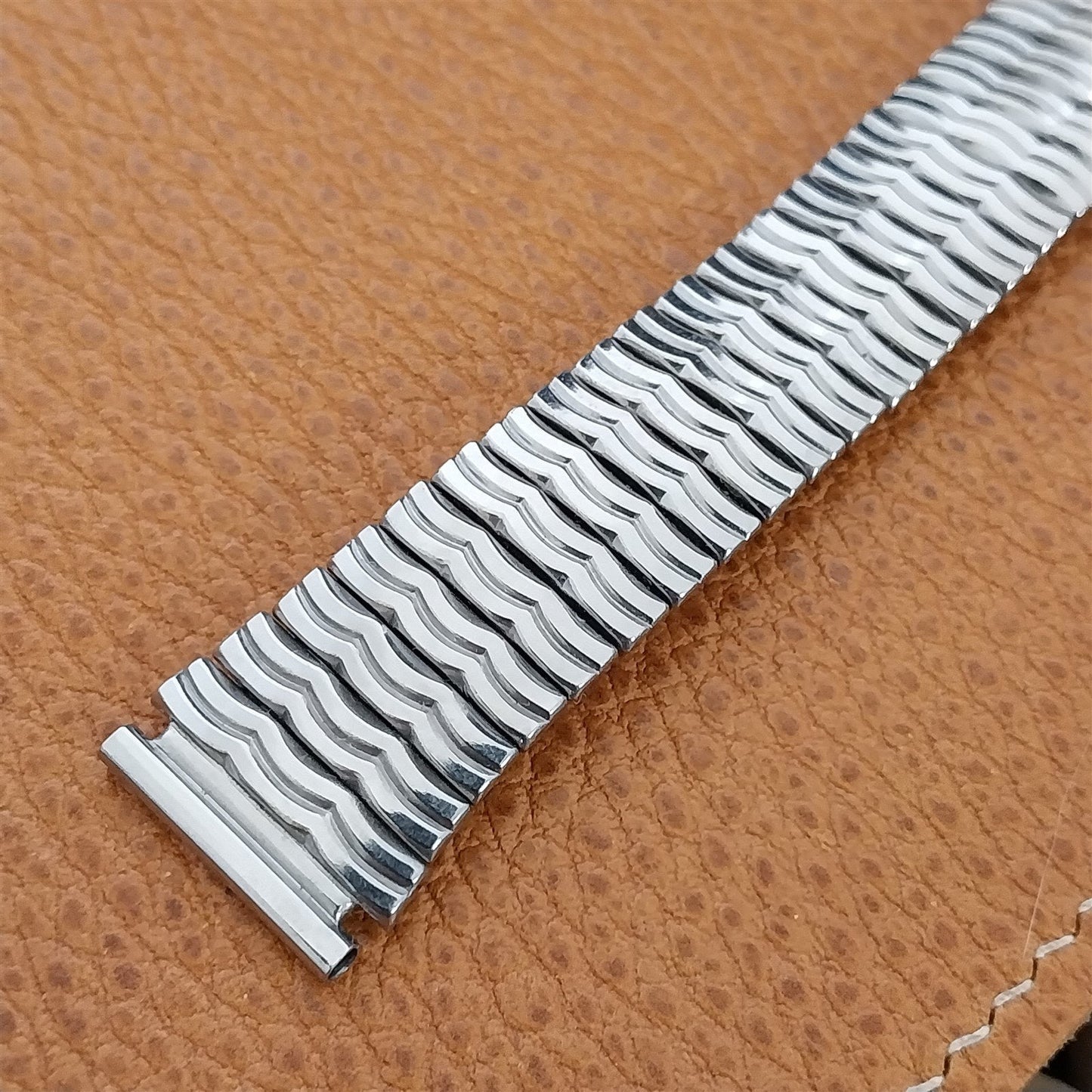 19mm 18mm 17.2mm Gemex Brigand Stainless Unused nos 1950s Vintage Watch Band