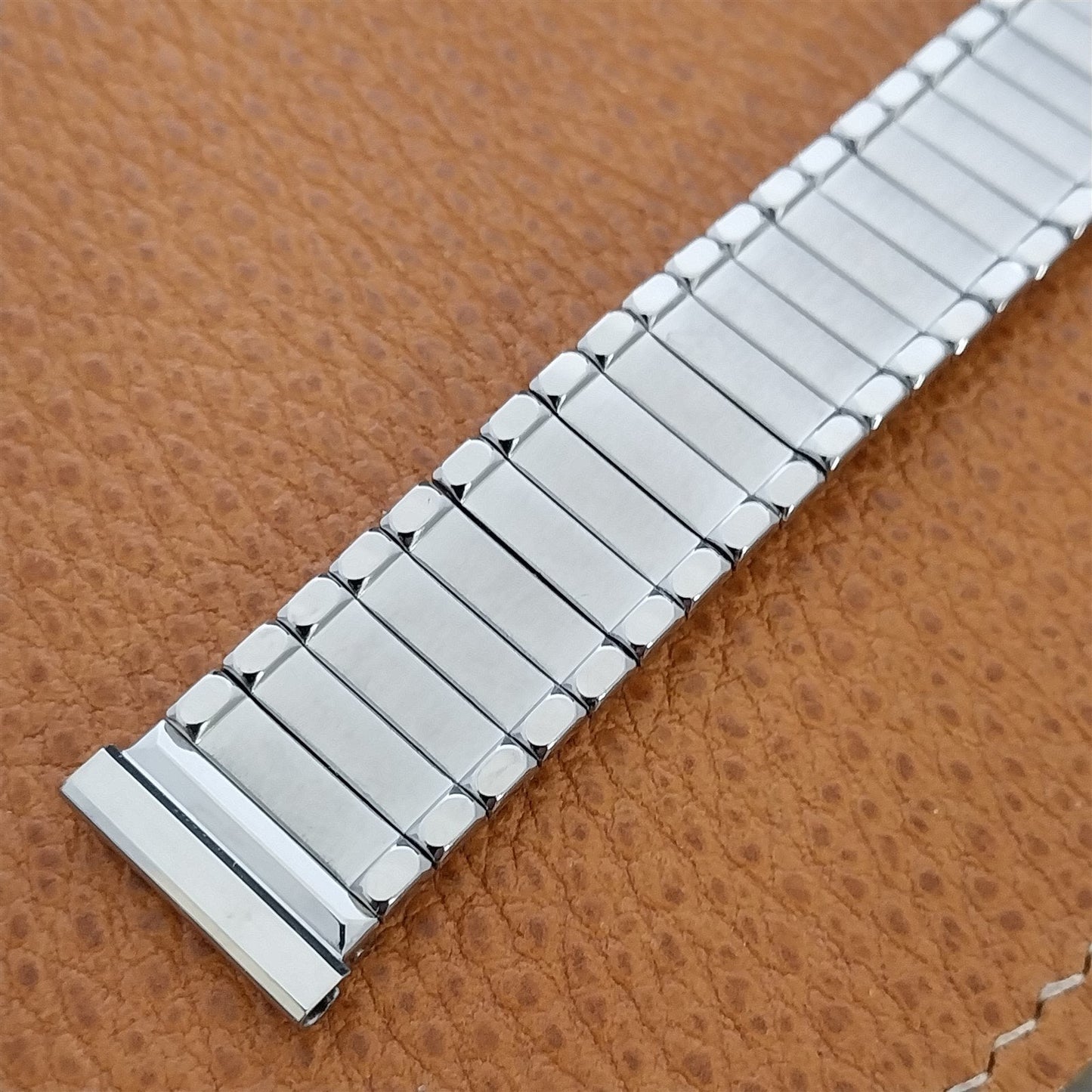 19mm 18mm Wide Stainless Steel Expansion Gemex 1950s Unused Vintage Watch Band