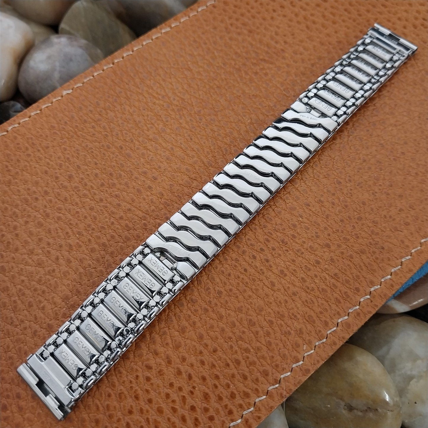 5/8" Gemex Captain Stainless Steel Expansion Unused 1950s Vintage Watch Band