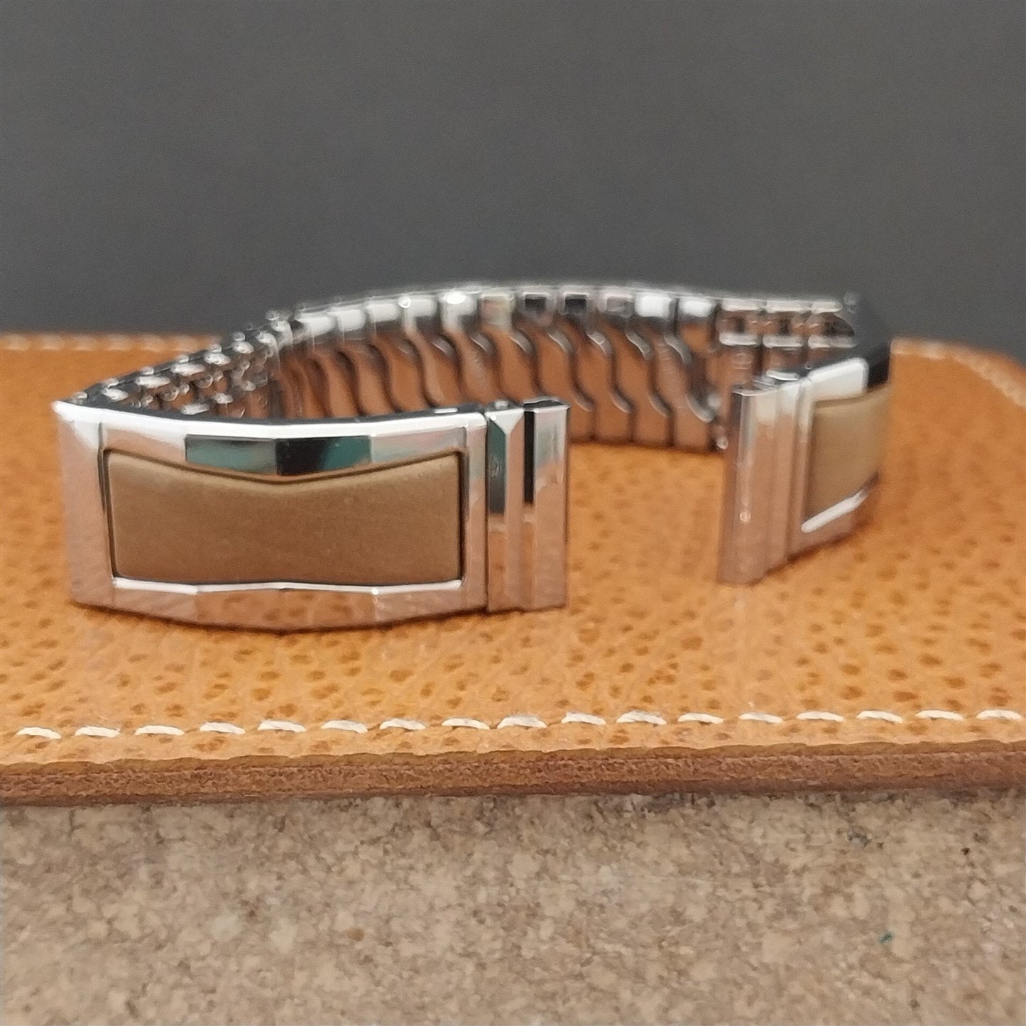 Gemex USA 5/8" Stainless Steel Long nos Unused 1950s Vintage Watch Band