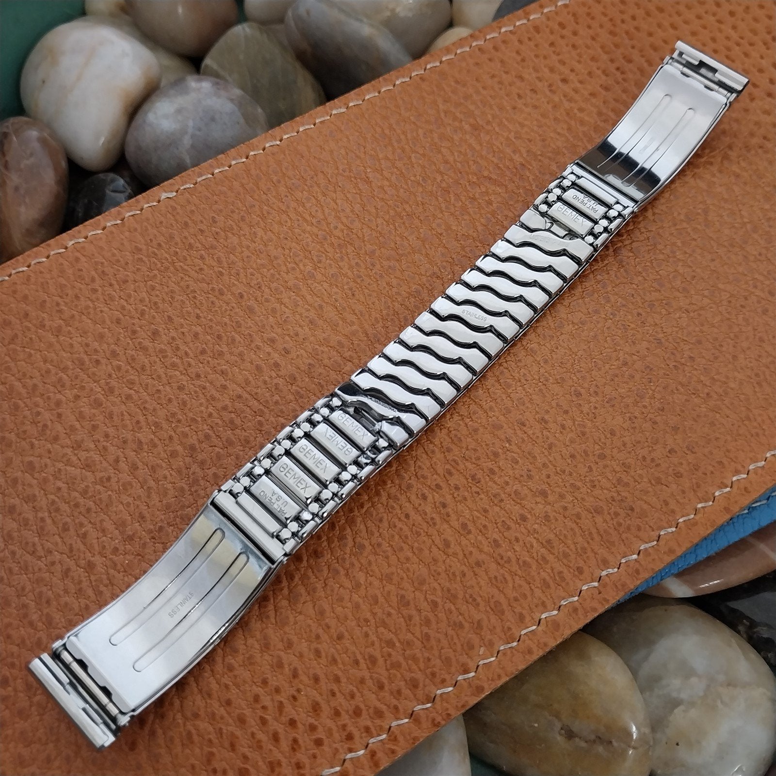 Gemex USA 5/8" Stainless Steel Long nos Unused 1950s Vintage Watch Band