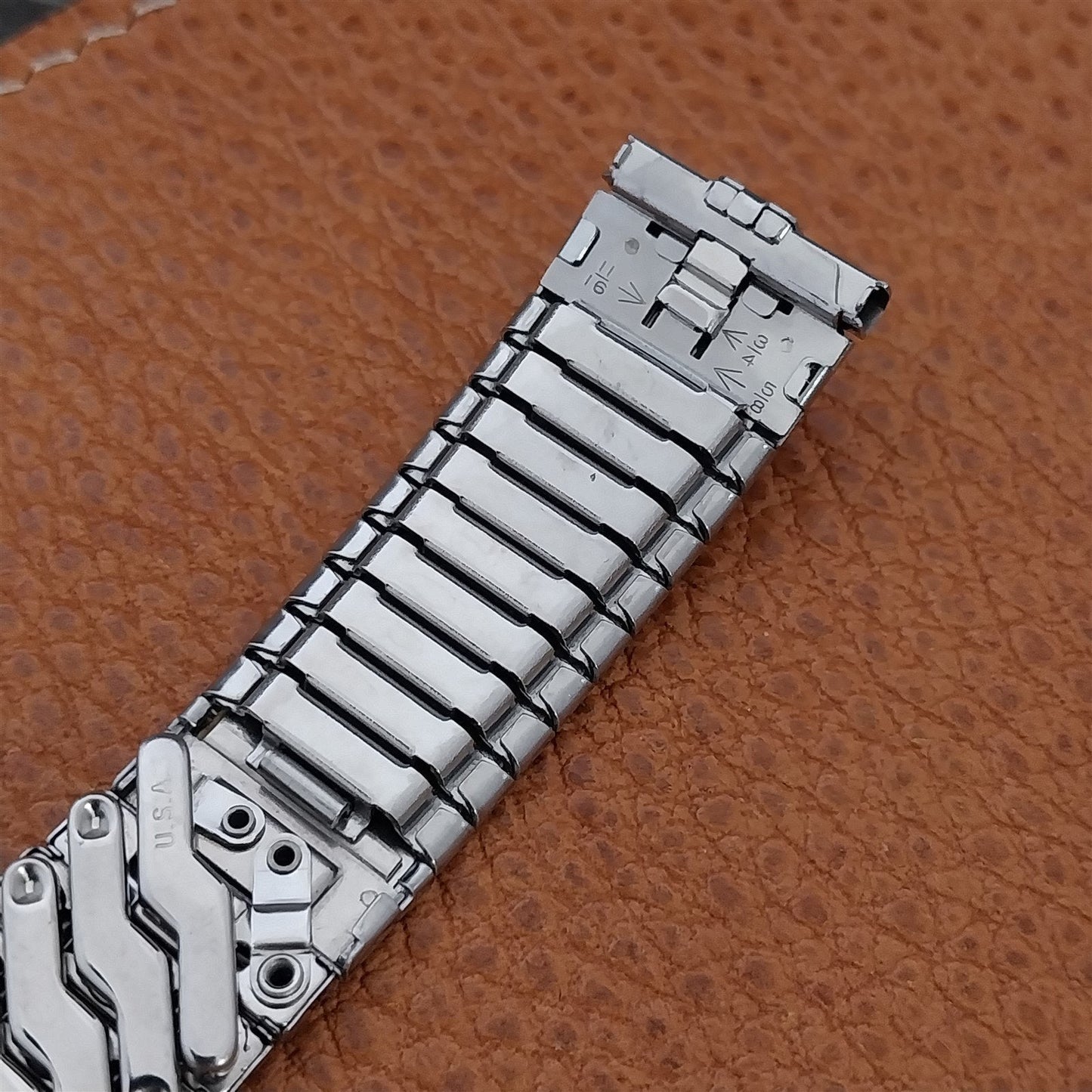 Gemex USA Stainless Steel Expansion Classic nos 1950s Vintage Watch Band