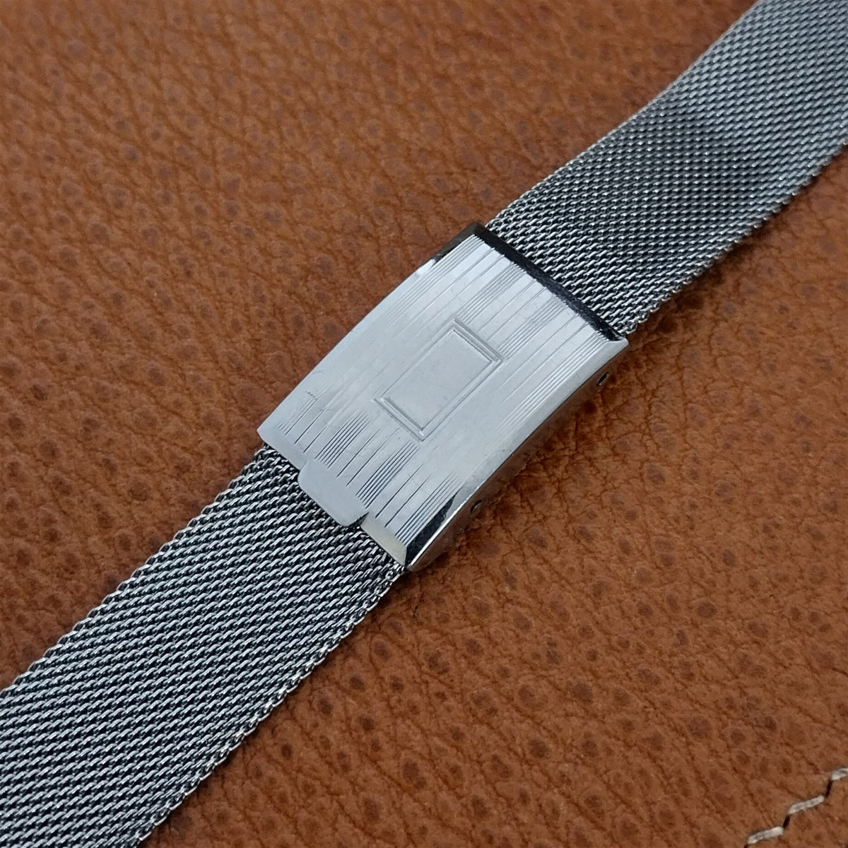 1930s Chromium Art Deco Mesh Gemex USA nos Vintage Watch Band