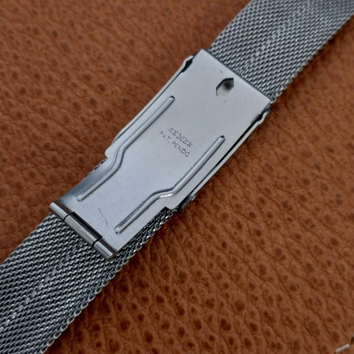 1930s Chromium Art Deco Mesh Gemex USA nos Vintage Watch Band