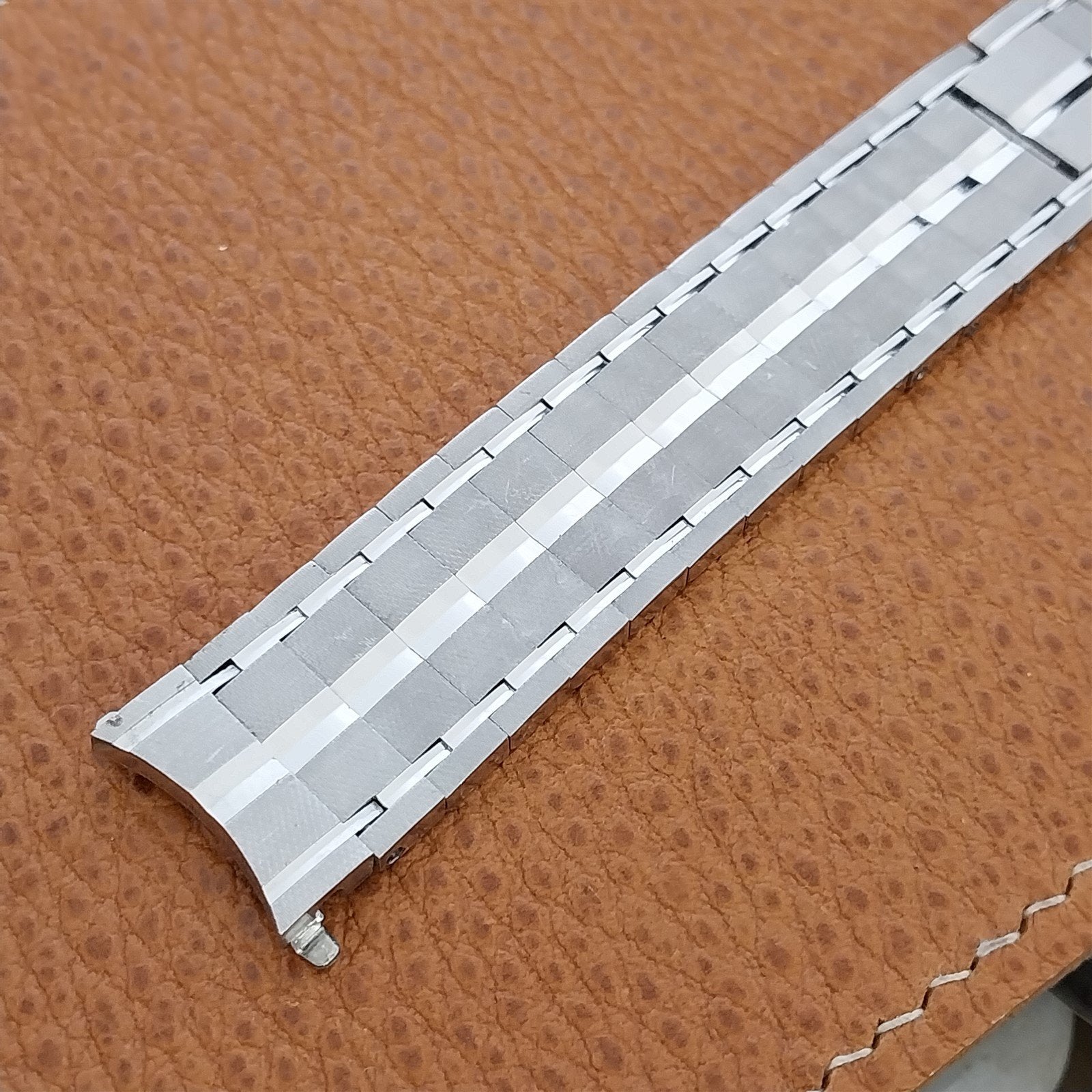 17.2mm 11/16" White Gold hge Chavis nos Unused 1970s Vintage Watch Band