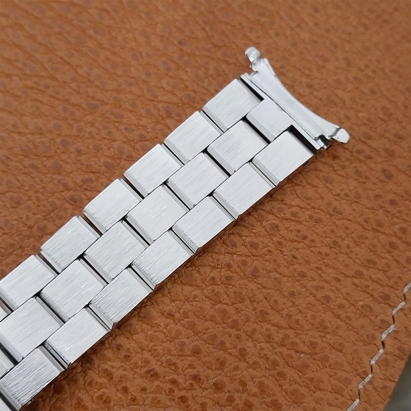 11/16" 17.2mm White Gold hge Chavis nos Unused 1970s Vintage Watch Band