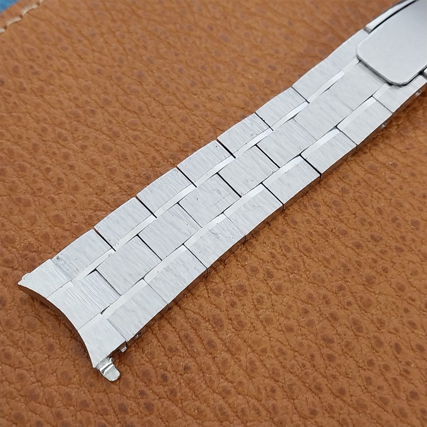 11/16" 17.2mm White Gold hge Chavis nos 1970s Vintage Watch Band
