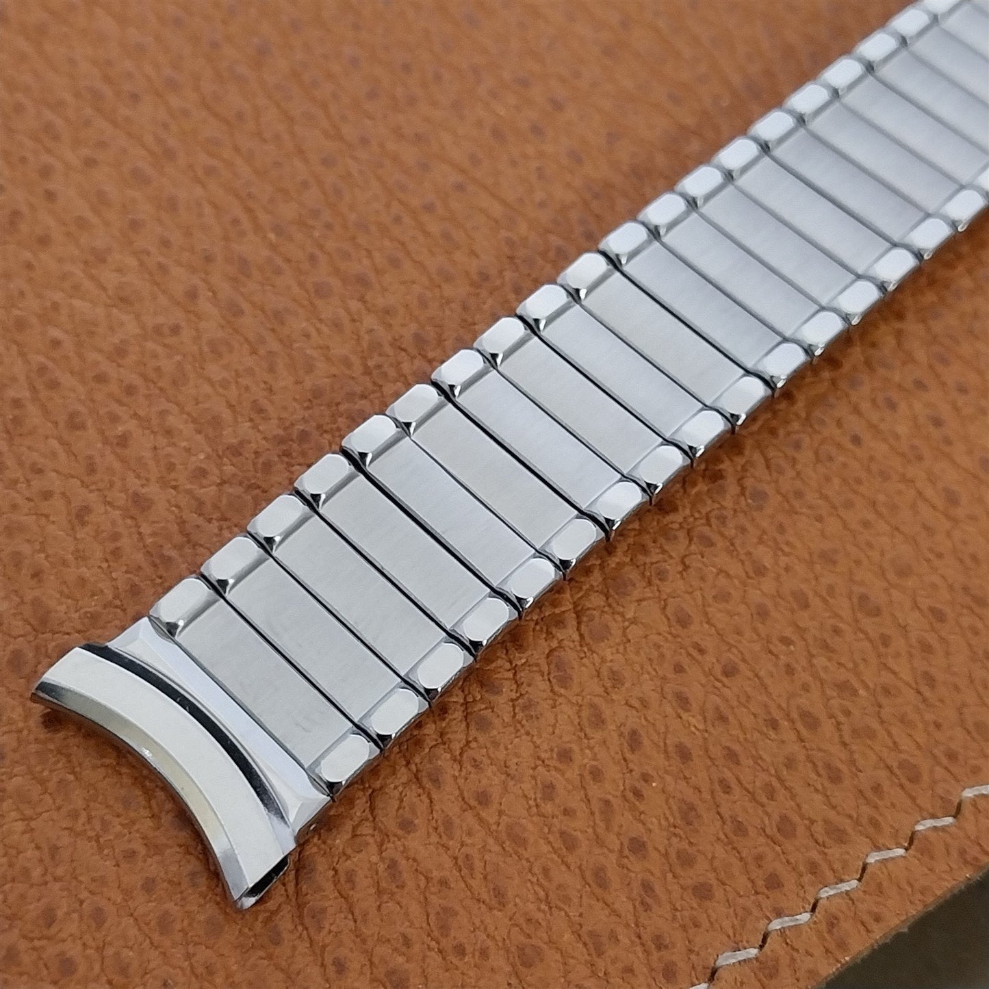 Wide 19mm 18mm 17.2mm Stainless Steel Gemex 1950s Unused Vintage Watch Band