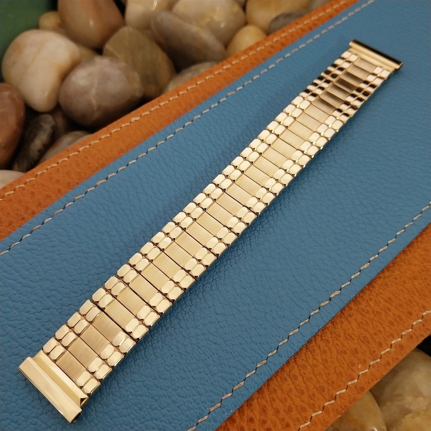 Wide 10K Gold-Filled Gemex USA 1950s Unused nos Vintage Watch Band