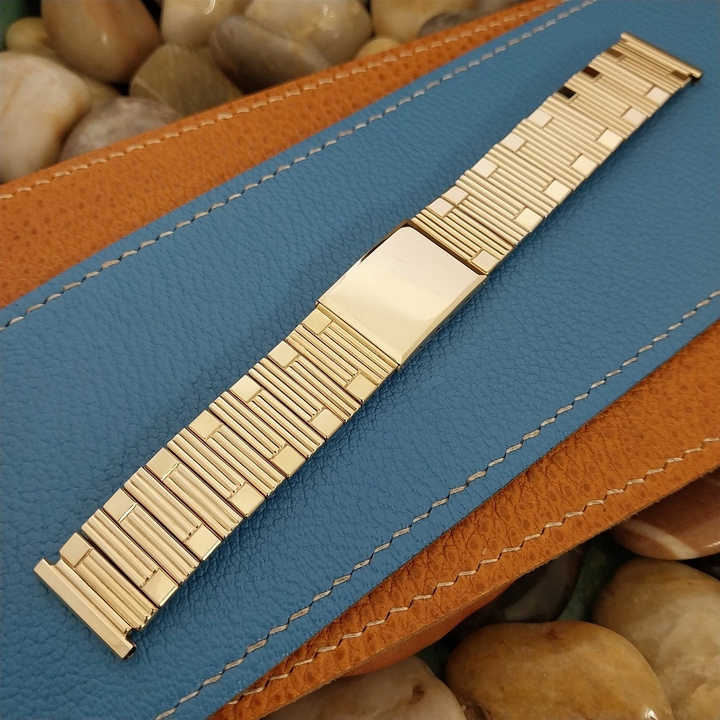 Wide 10K Gold-Filled Long Gemex 19mm 1950s Unused nos Vintage Watch Band