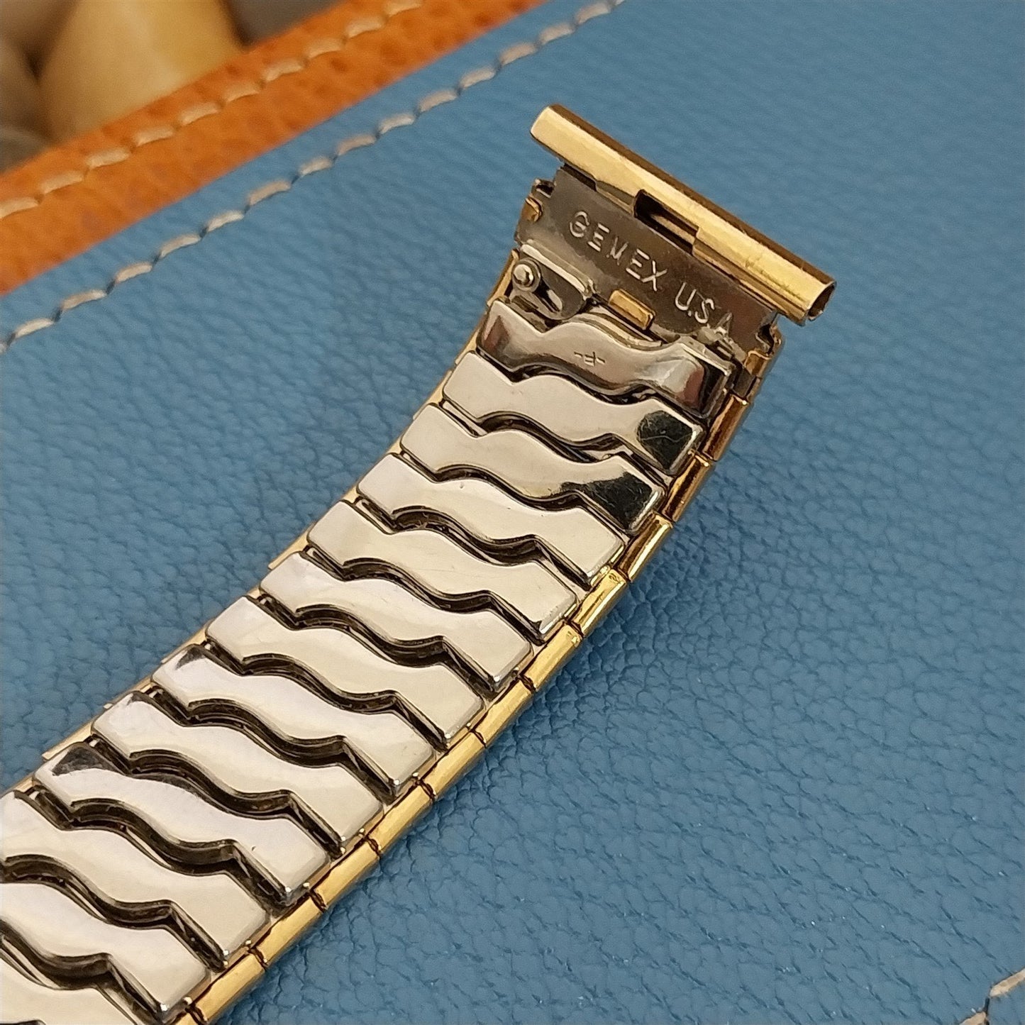 Wide 10K Gold-Filled Long Gemex 18mm 19mm 1950s Unused nos Vintage Watch Band