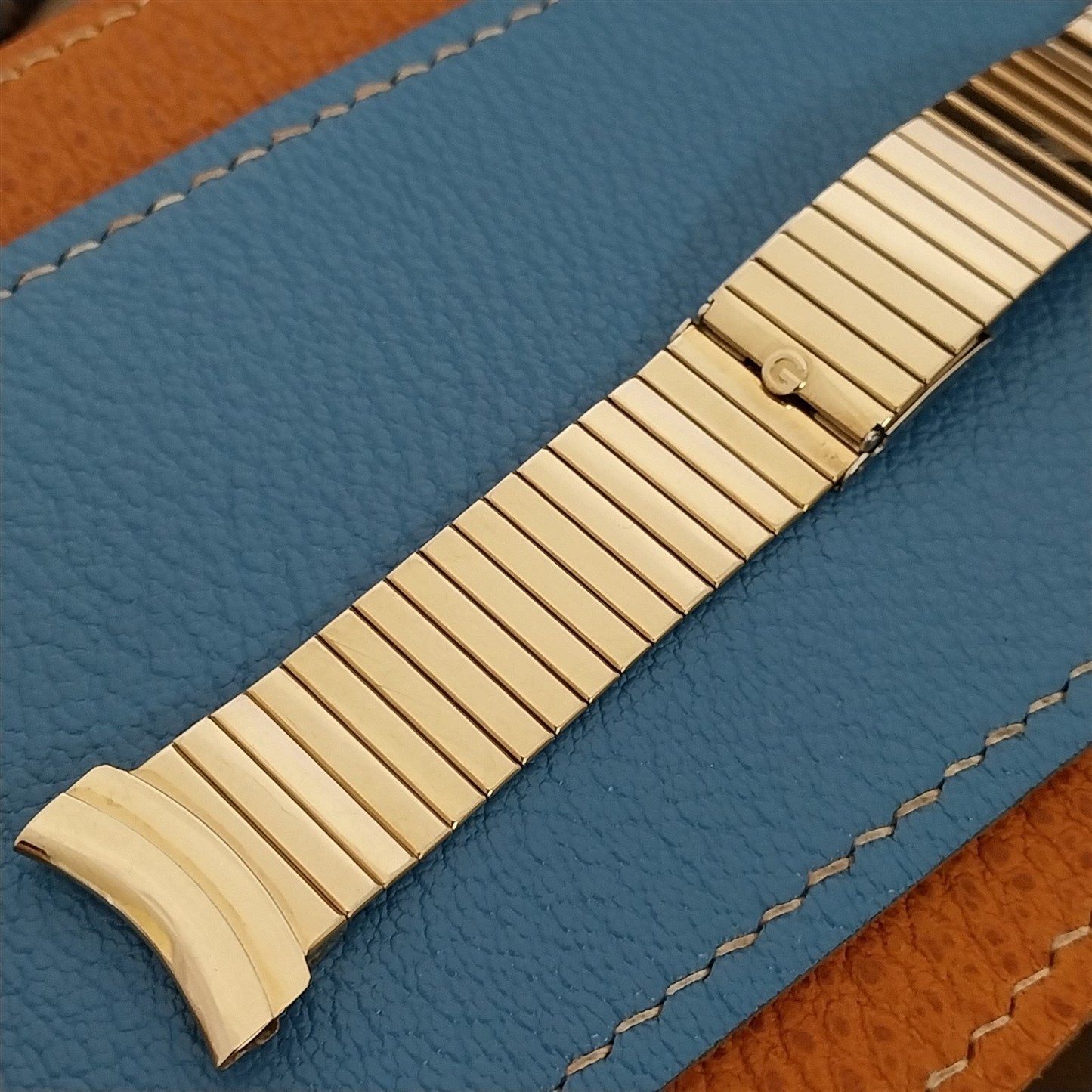 19mm 18mm 16mm Gemex 10k Gold-Filled Flip-Clasp Unused 1950s Vintage Watch Band