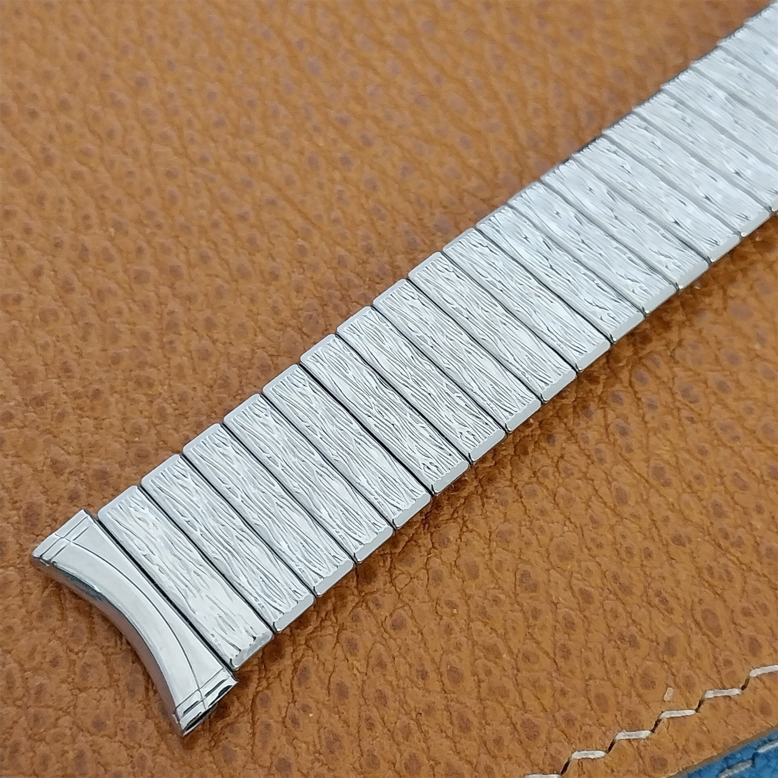 Hadley Elgin 19mm 18mm Stainless Steel Expansion Unused 1960s Vintage Watch Band