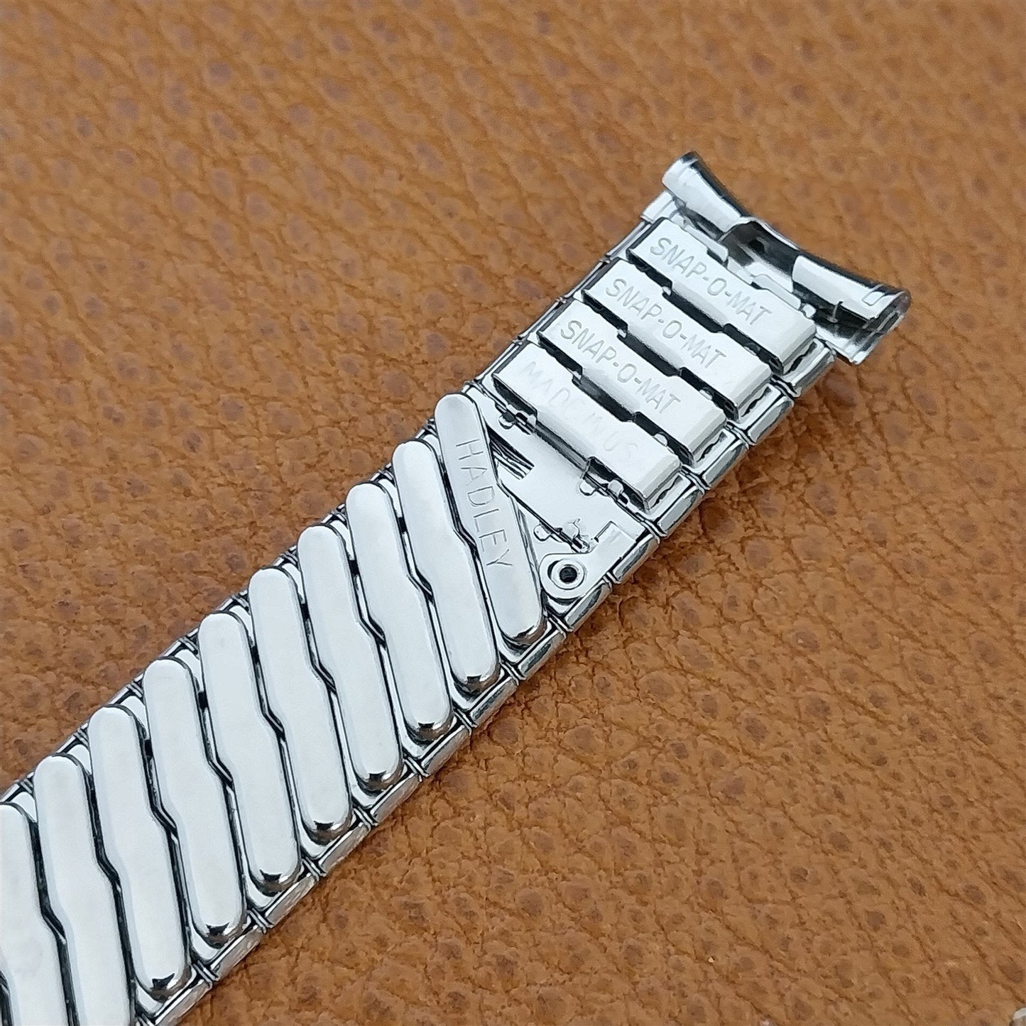 Hadley Elgin 19mm 18mm Stainless Steel Expansion Unused 1960s Vintage Watch Band
