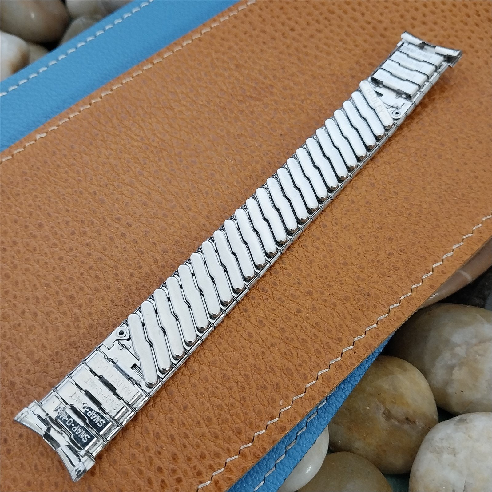 Hadley Elgin 19mm 18mm Stainless Steel Expansion Unused 1960s Vintage Watch Band