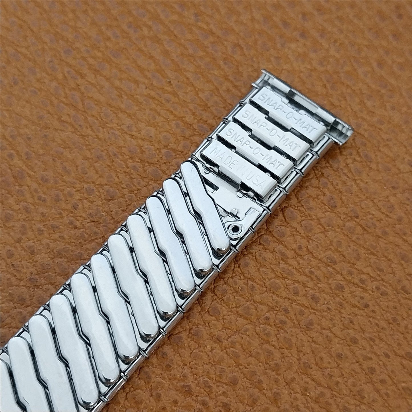 Hadley Elgin Stainless Steel Expansion Unused 18mm 19mm 1960s Vintage Watch Band