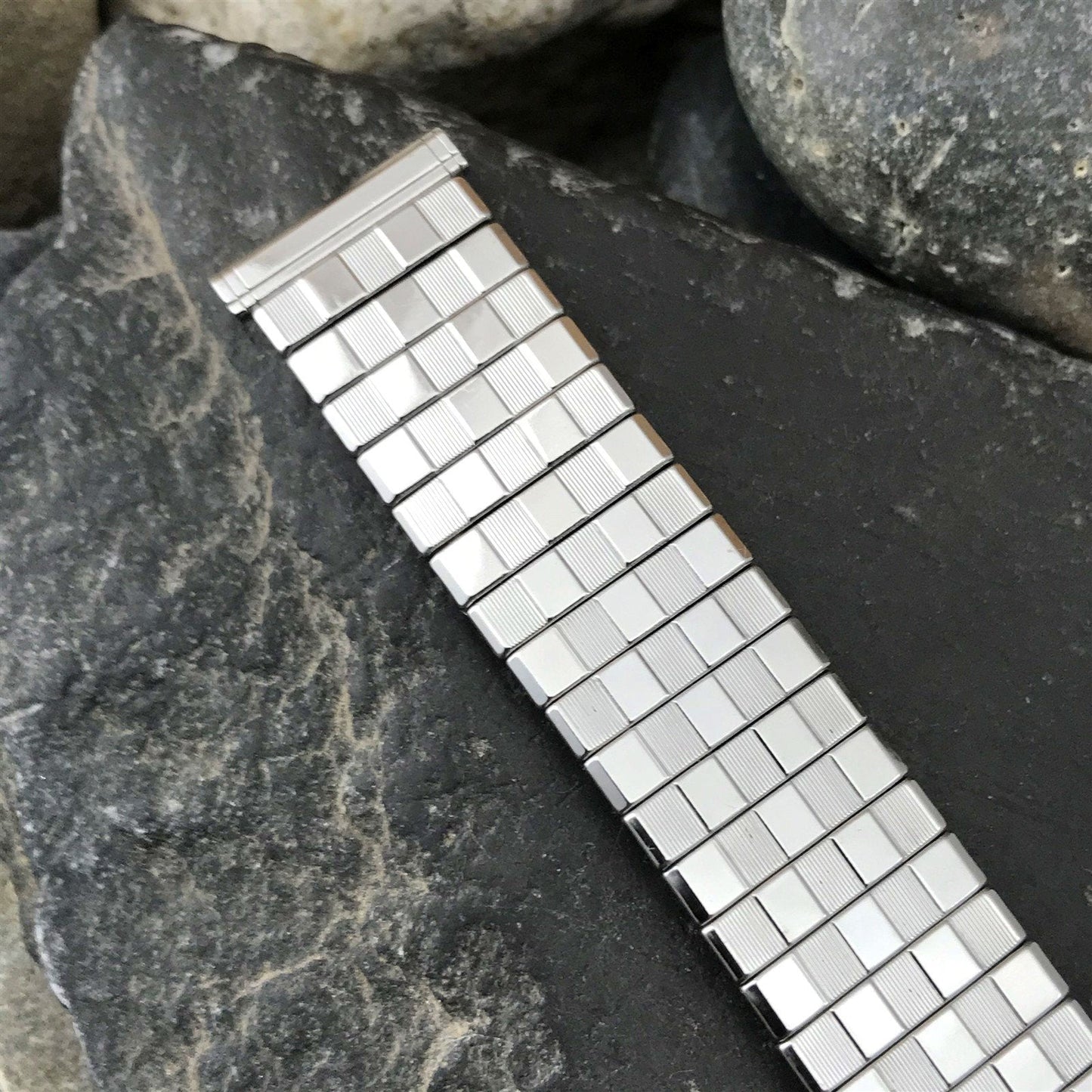 Hadley Elgin Stainless Steel Expansion Unused 18mm 19mm 1960s Vintage Watch Band