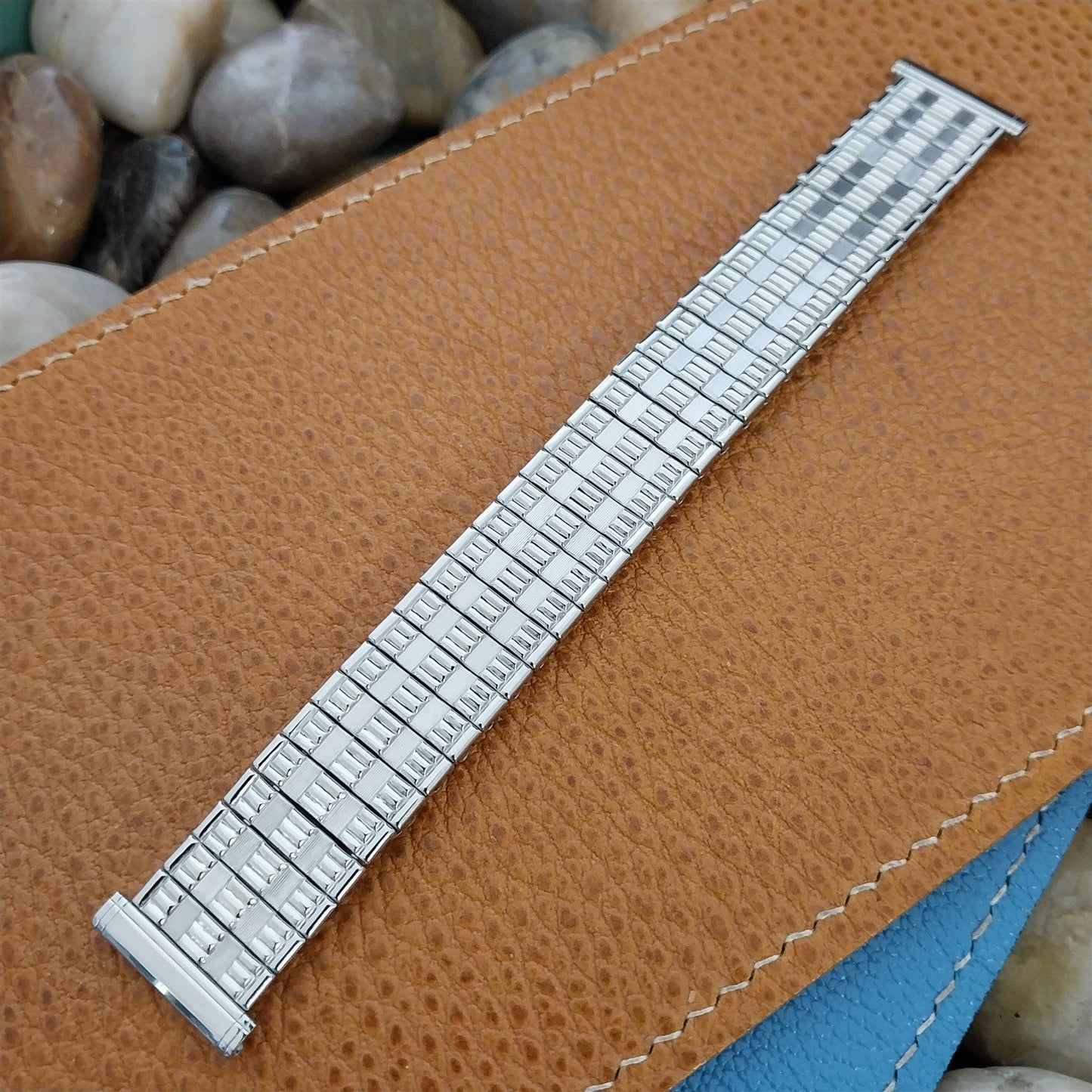 Hadley Elgin Stainless Steel 16mm 18mm 19mm Expansion 1960s Vintage Watch Band