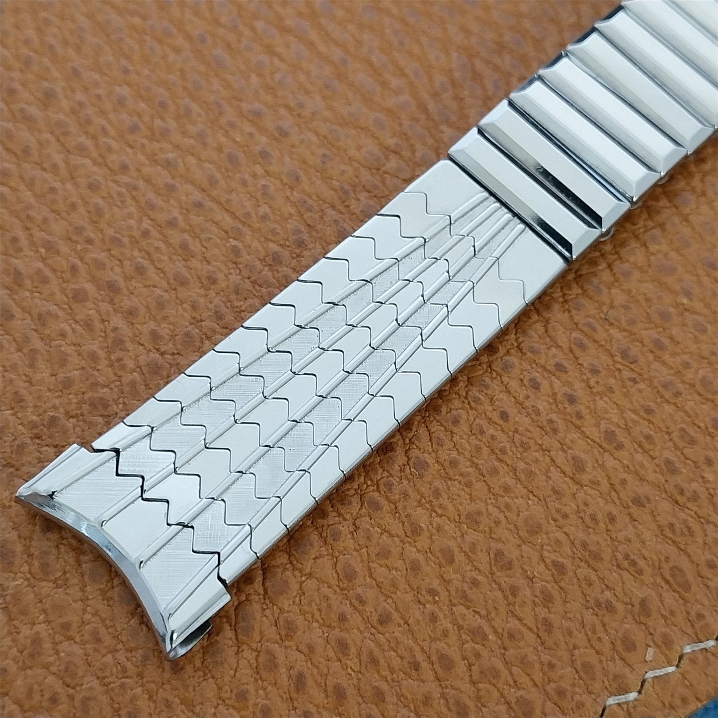 Hadley Elgin 18mm 19mm 11/16 Stainless Steel Expansion Unused Vintage Watch Band