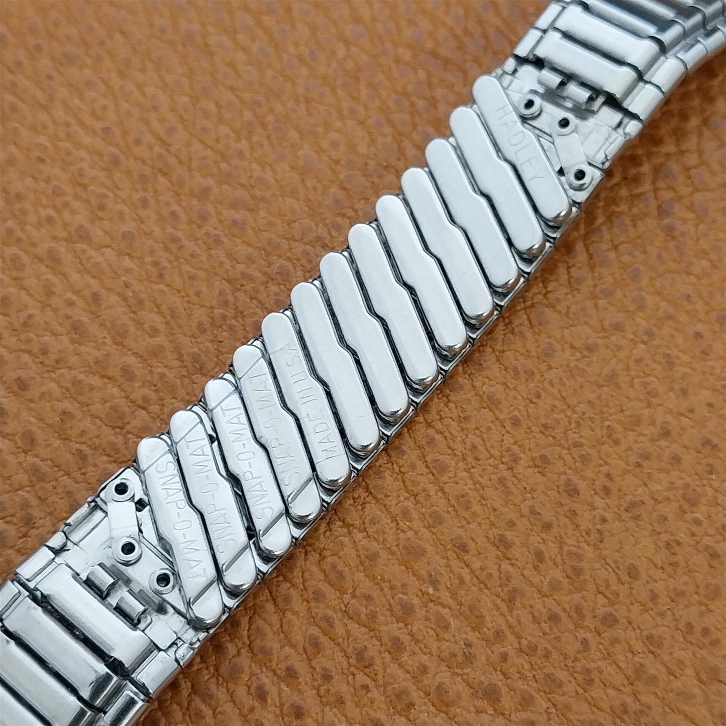 Hadley Elgin 18mm 19mm 11/16 Stainless Steel Expansion Unused Vintage Watch Band