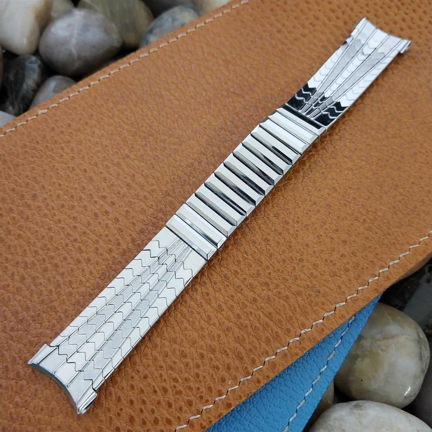 Hadley Elgin 18mm 19mm 11/16 Stainless Steel Expansion Unused Vintage Watch Band