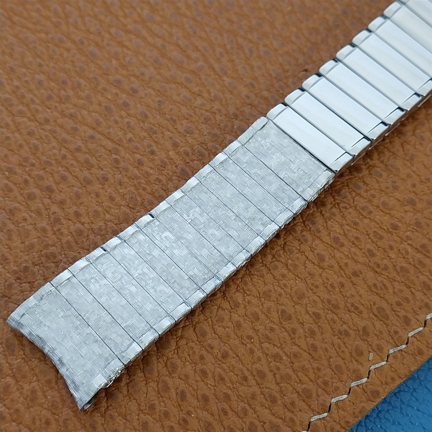 17.2mm Hadley Elgin Stainless Steel Expansion Unused 1960s Vintage Watch Band