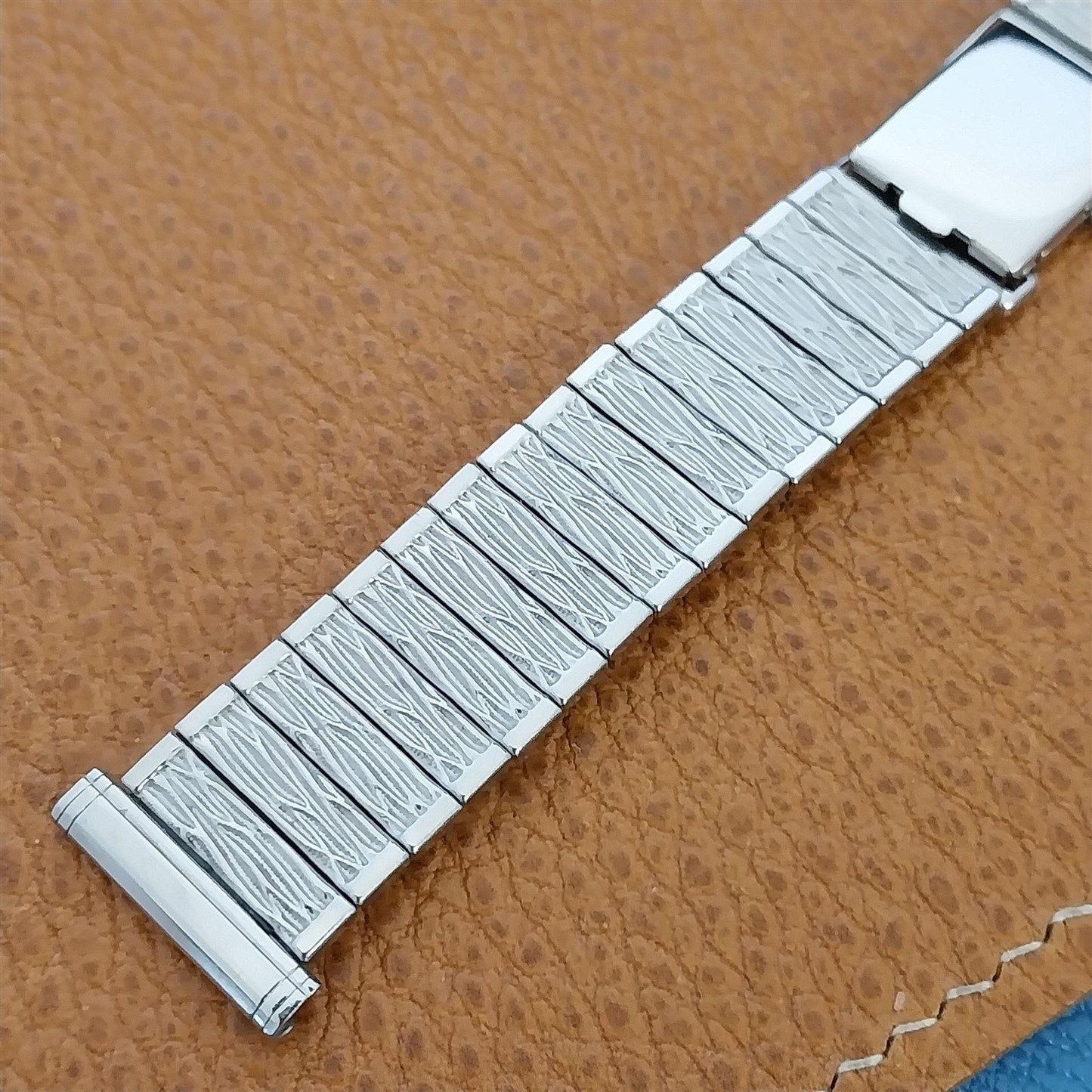 19mm 18mm Stainless Steel Hadley nos Unused 1960s Vintage Watch Band