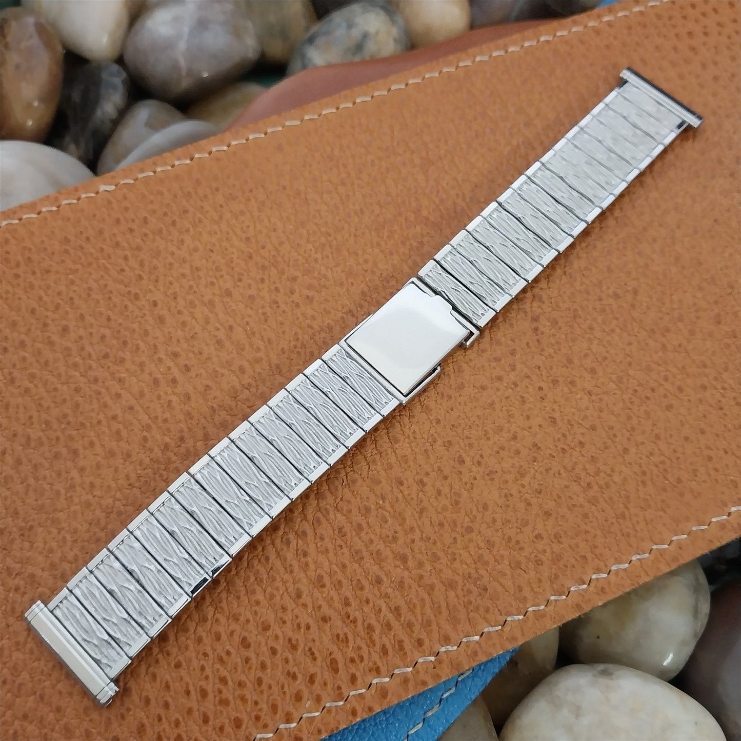 19mm 18mm Stainless Steel Hadley nos Unused 1960s Vintage Watch Band