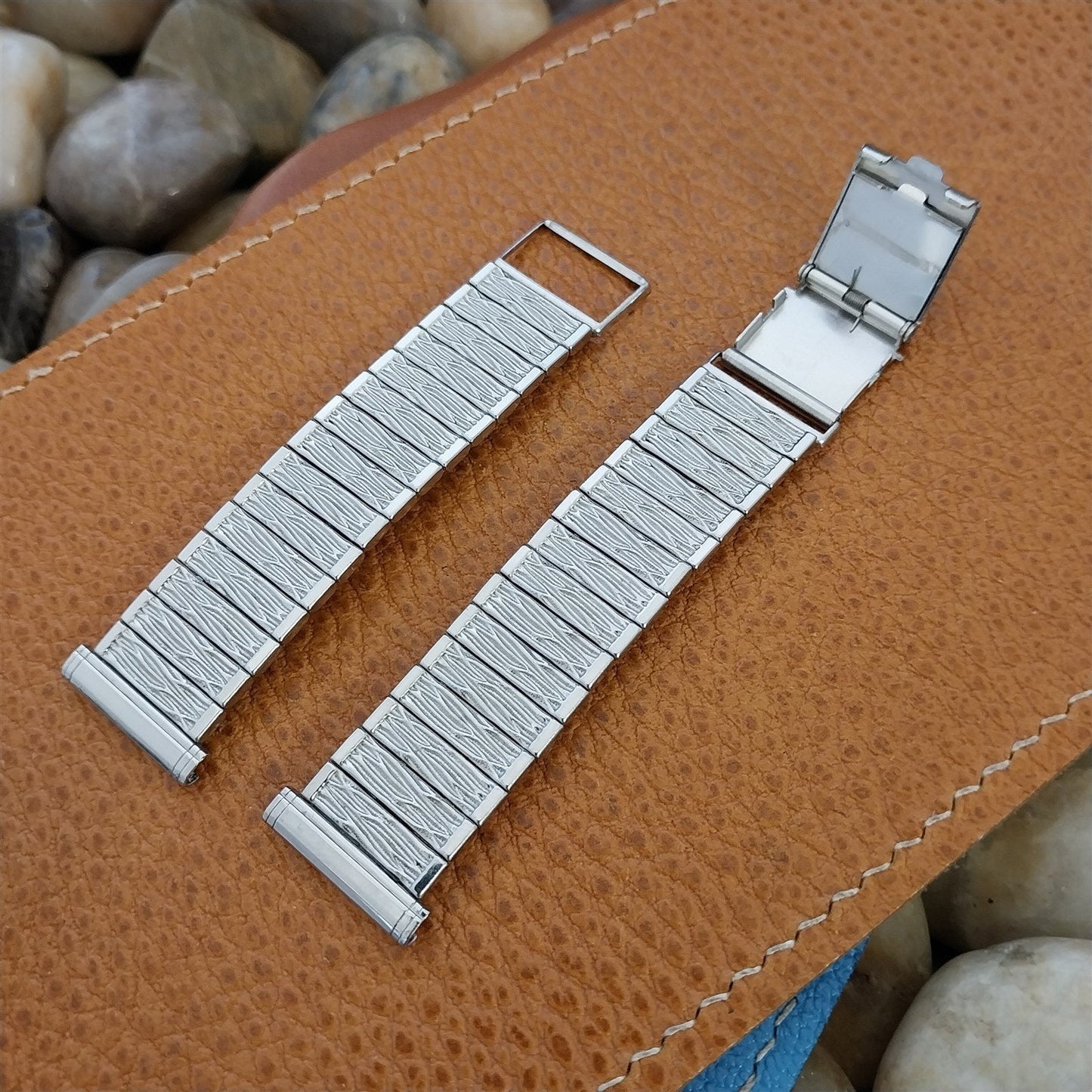 19mm 18mm Stainless Steel Hadley nos Unused 1960s Vintage Watch Band