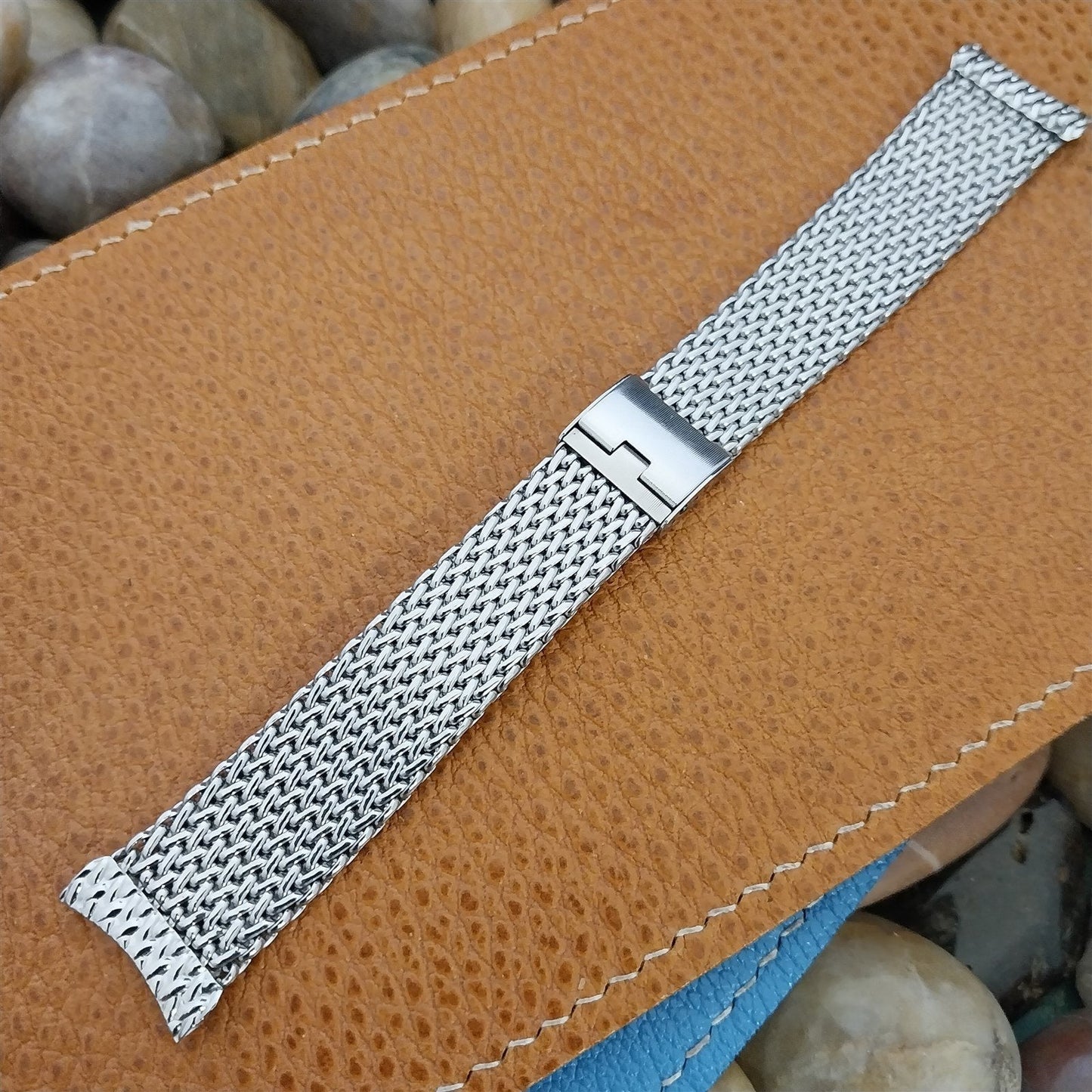 19mm 18mm 17mm Vintage Stainless Steel Mesh Hadley Unused 1960s Watch Band