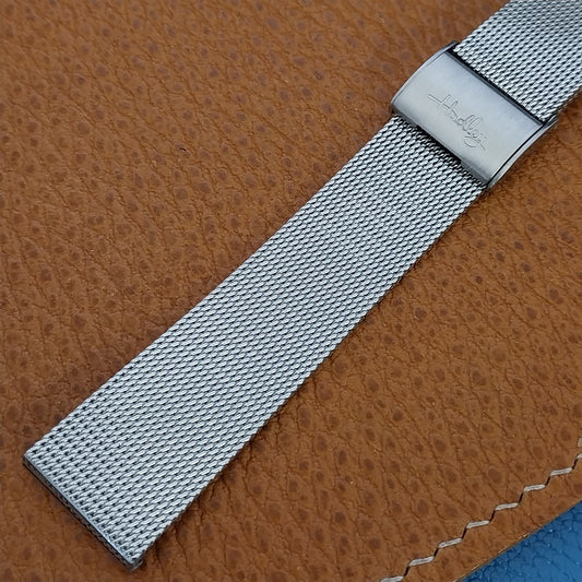 17.2mm Stainless Steel Mesh Hadley nos 1960s Vintage Watch Band