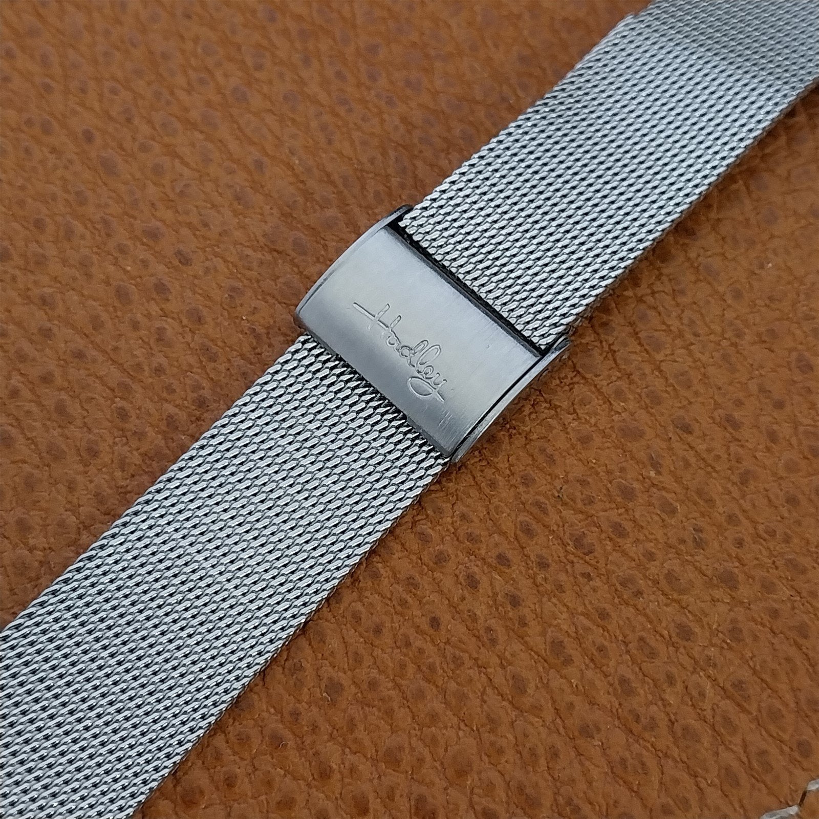 17.2mm Stainless Steel Mesh Hadley nos 1960s Vintage Watch Band