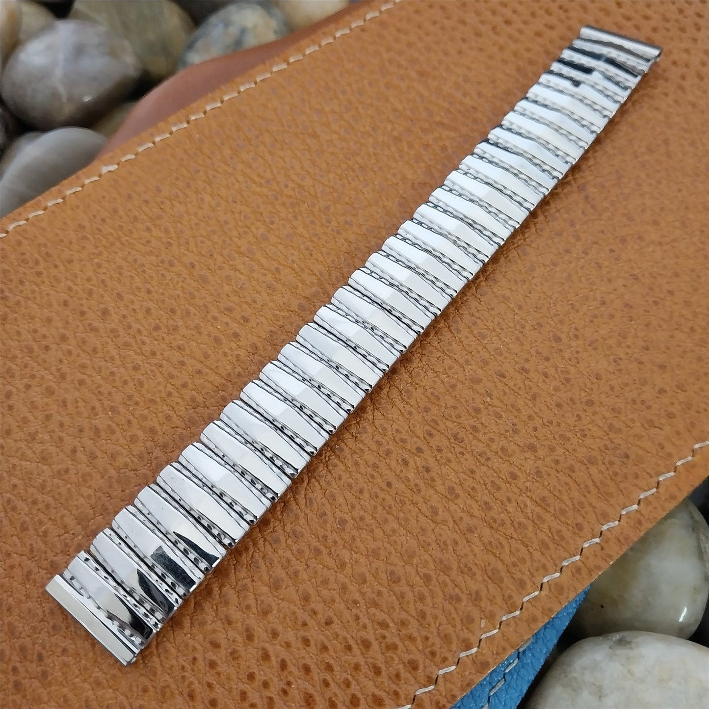 5/8" 1950s Bellavance Stainless Steel Expansion nos Unused Vintage Watch Band