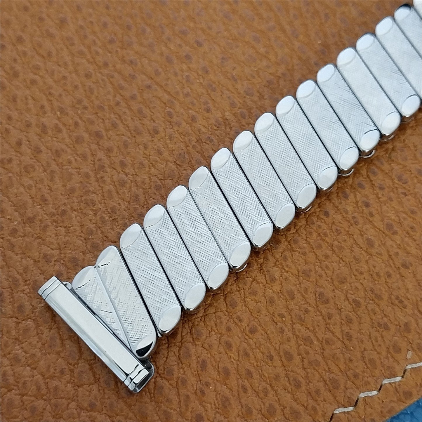 50s Bellavance Short Stainless Steel Expansion nos Vintage Watch Band 16mm-19mm