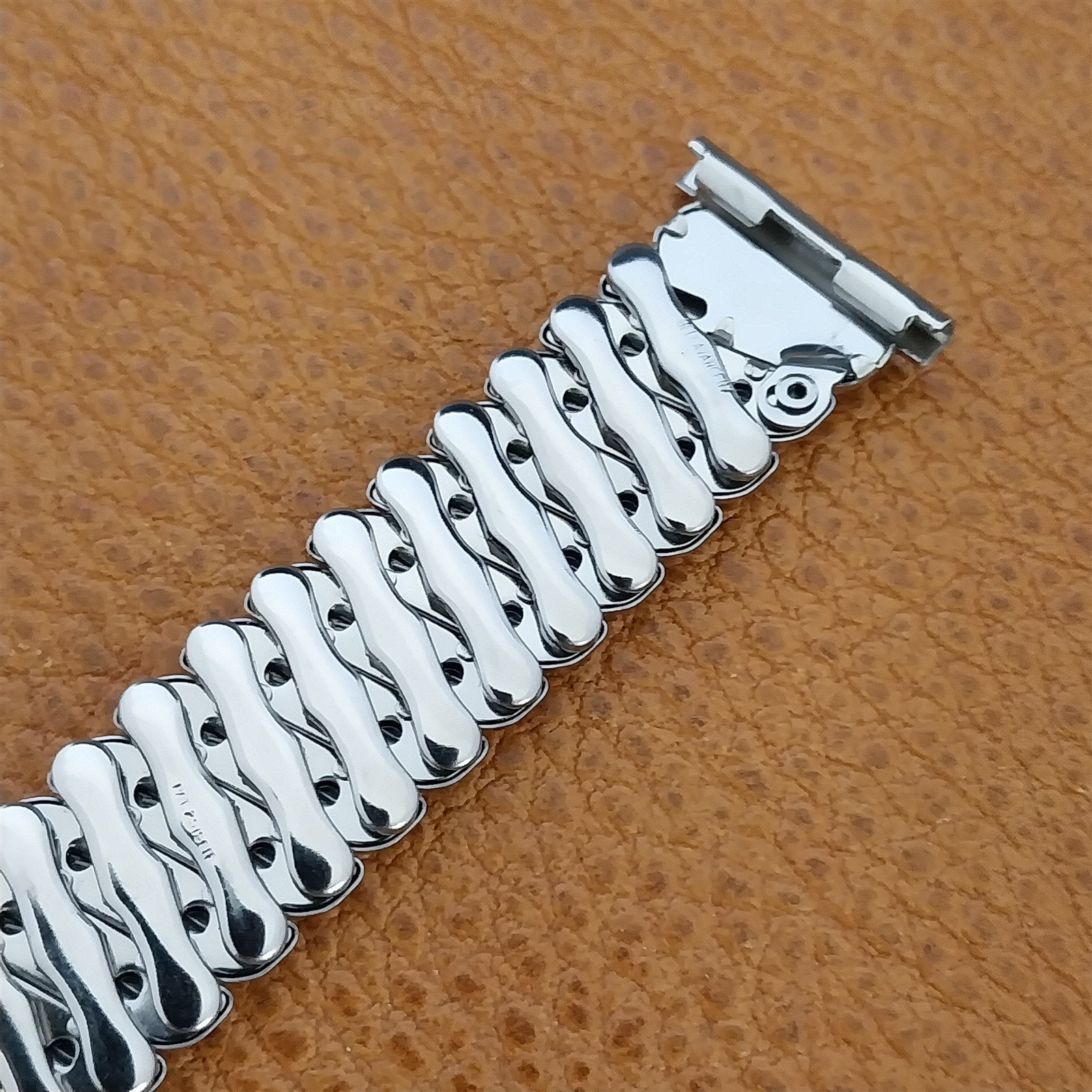 50s Bellavance Short Stainless Steel Expansion nos Vintage Watch Band 16mm-19mm