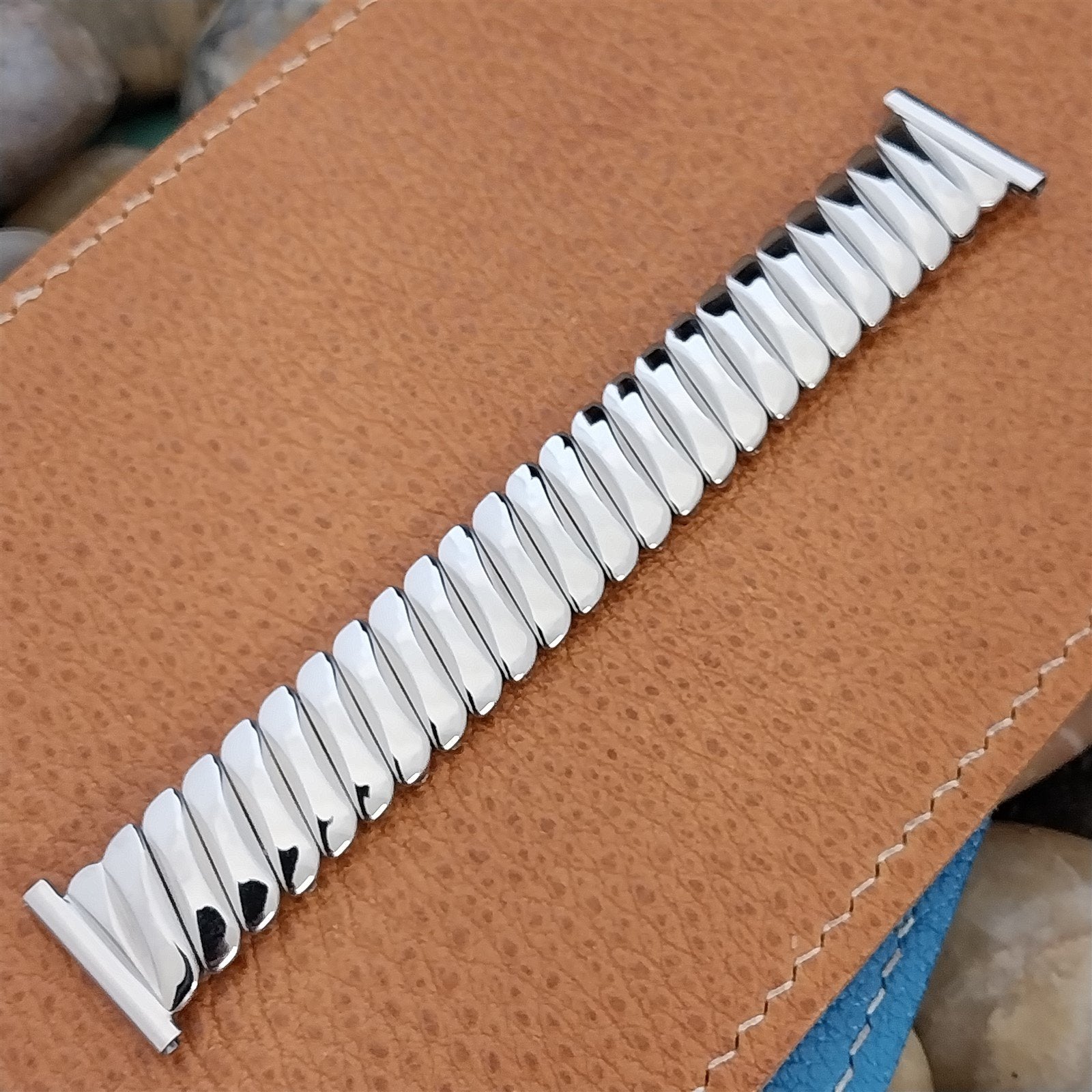 50s Bellavance Short Stainless Steel Expansion nos Vintage Watch Band 16mm-19mm