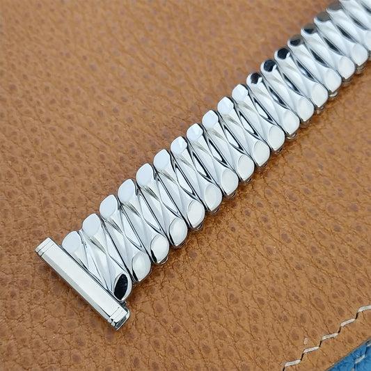 50s Bellavance Short Stainless Steel Expansion nos Vintage Watch Band 16mm-19mm