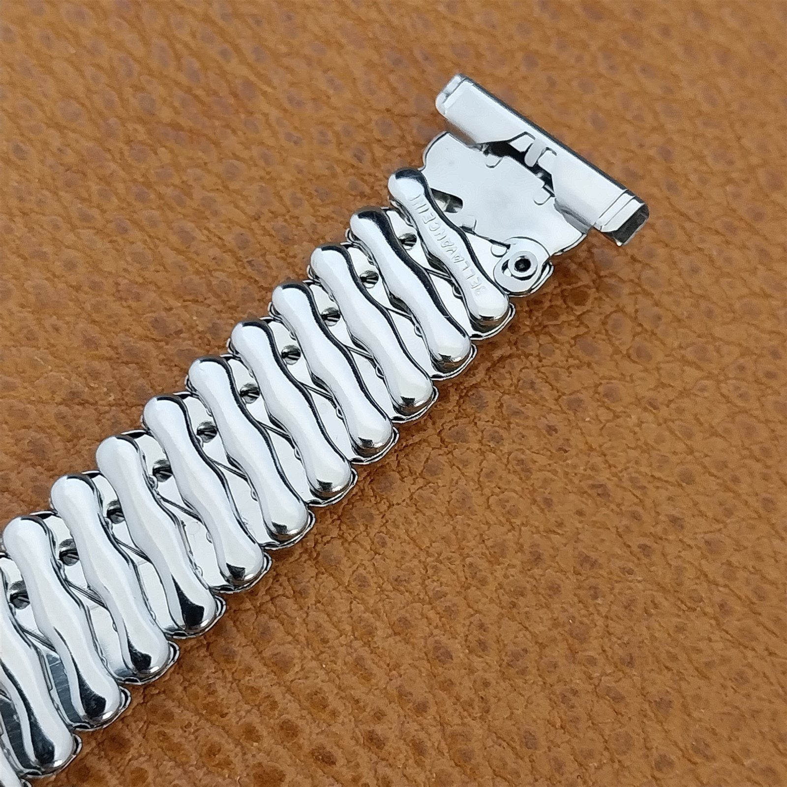 50s Bellavance Short Stainless Steel Expansion nos Vintage Watch Band 16mm-19mm