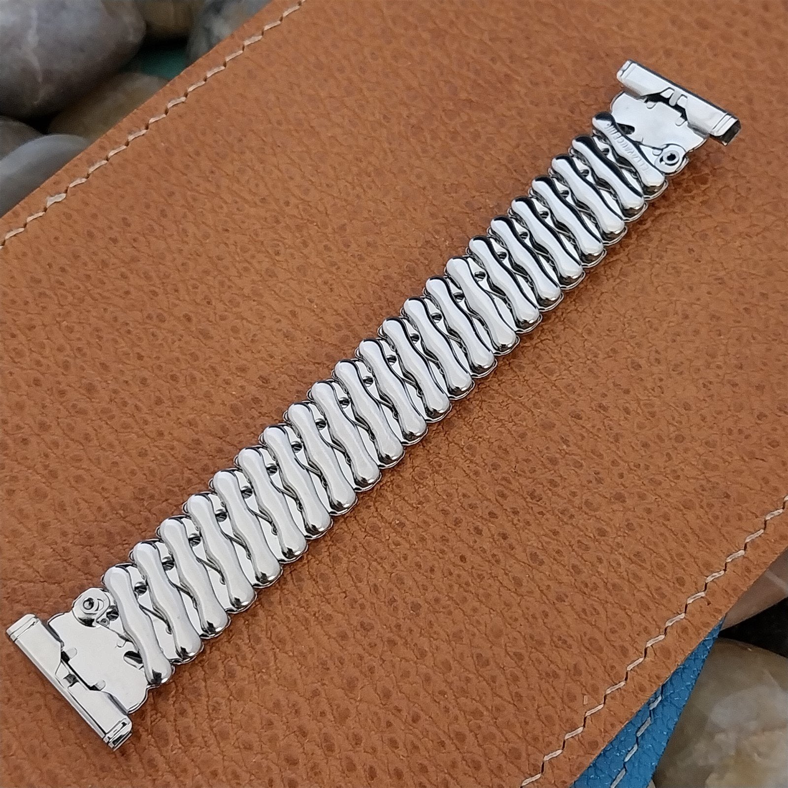 50s Bellavance Short Stainless Steel Expansion nos Vintage Watch Band 16mm-19mm