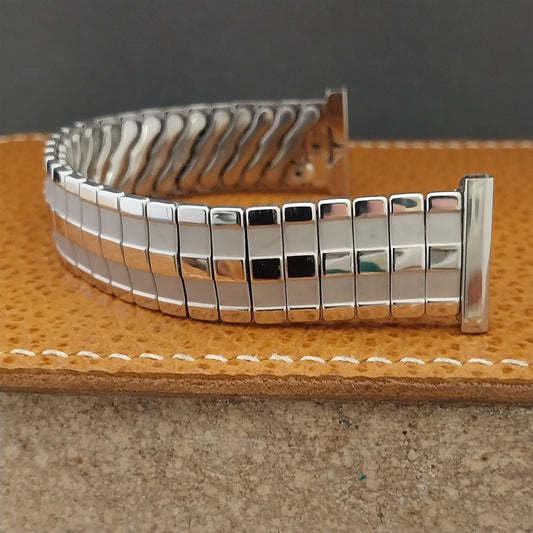 1950s Bellavance Stainless Steel Expansion nos Vintage Watch Band 16mm-19mm
