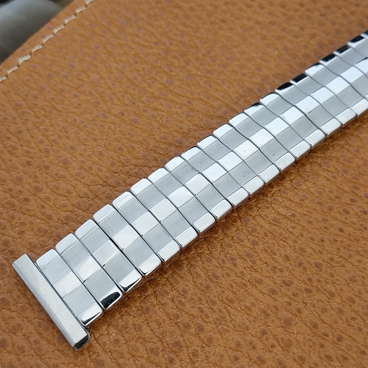 1950s Bellavance Stainless Steel Expansion nos Vintage Watch Band 16mm-19mm