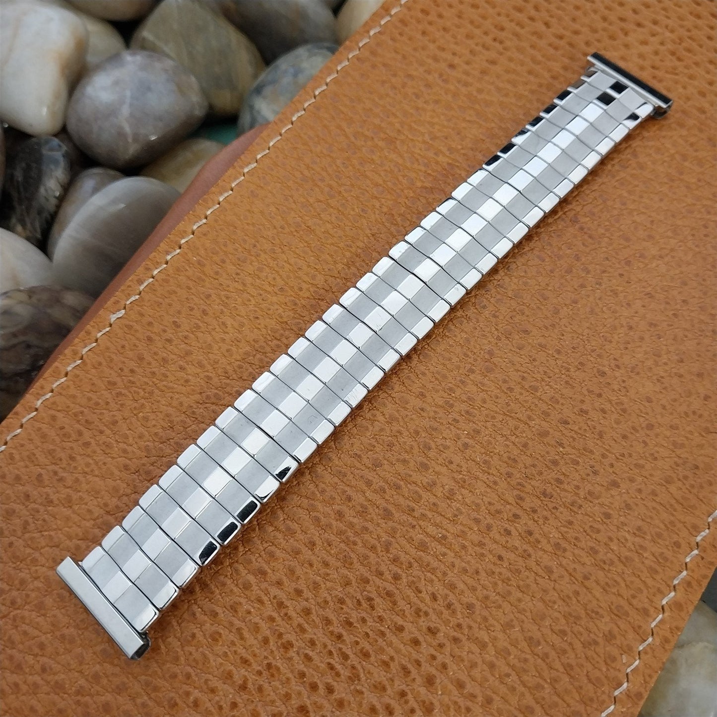 1950s Bellavance Stainless Steel Expansion nos Vintage Watch Band 16mm-19mm