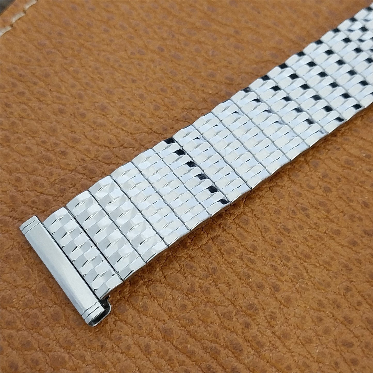 1950s Bellavance Stainless Steel Uniflex Slim Expansion nos Vintage Watch Band