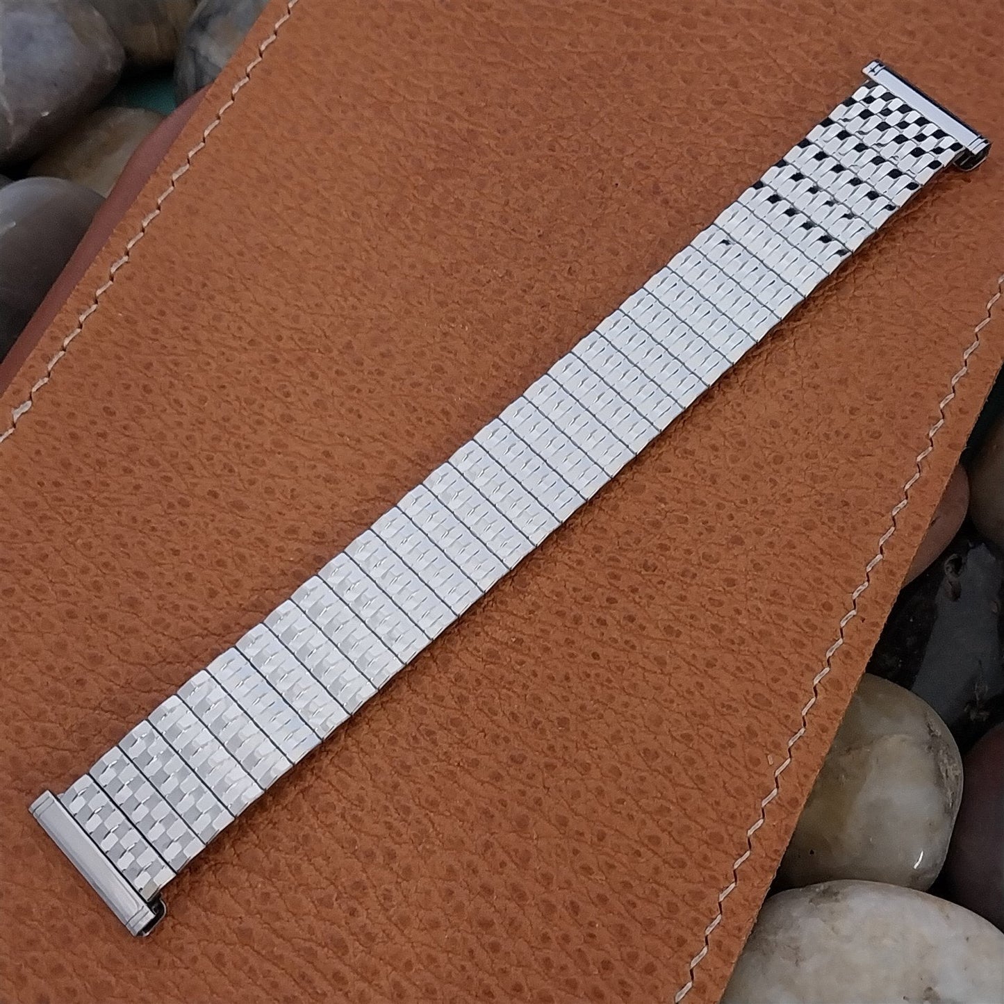 1950s Bellavance Stainless Steel Uniflex Slim Expansion nos Vintage Watch Band