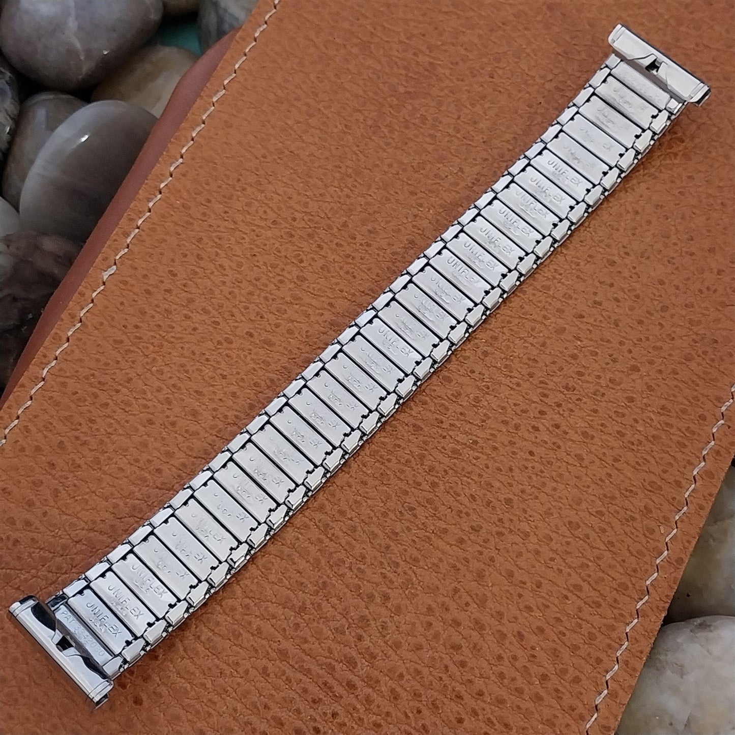 1950s Bellavance Stainless Steel Uniflex Slim Expansion nos Vintage Watch Band