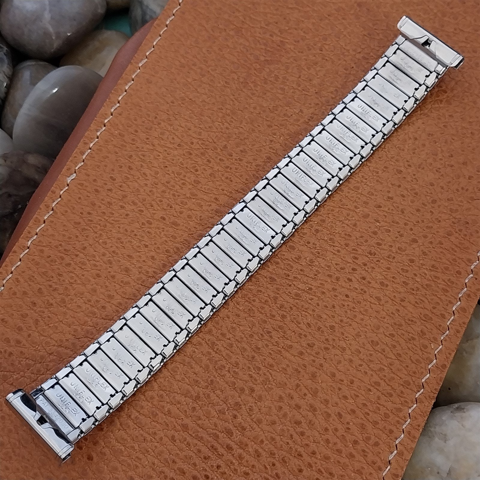 1950s Bellavance Stainless Steel Uniflex Slim Expansion nos Vintage Watch Band