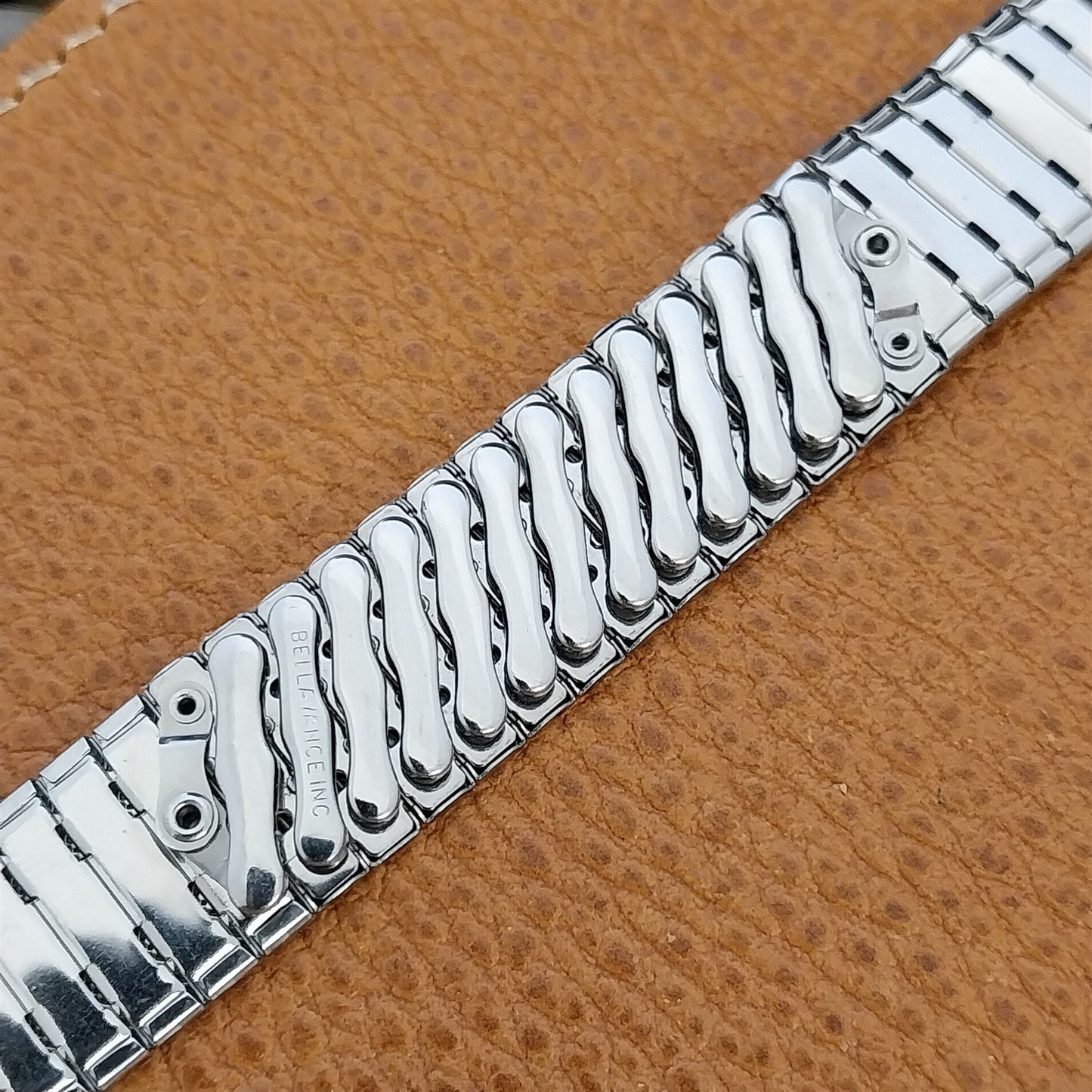 16mm 18mm 19mm 1950s Bellavance Stainless Steel Expansion nos Vintage Watch Band