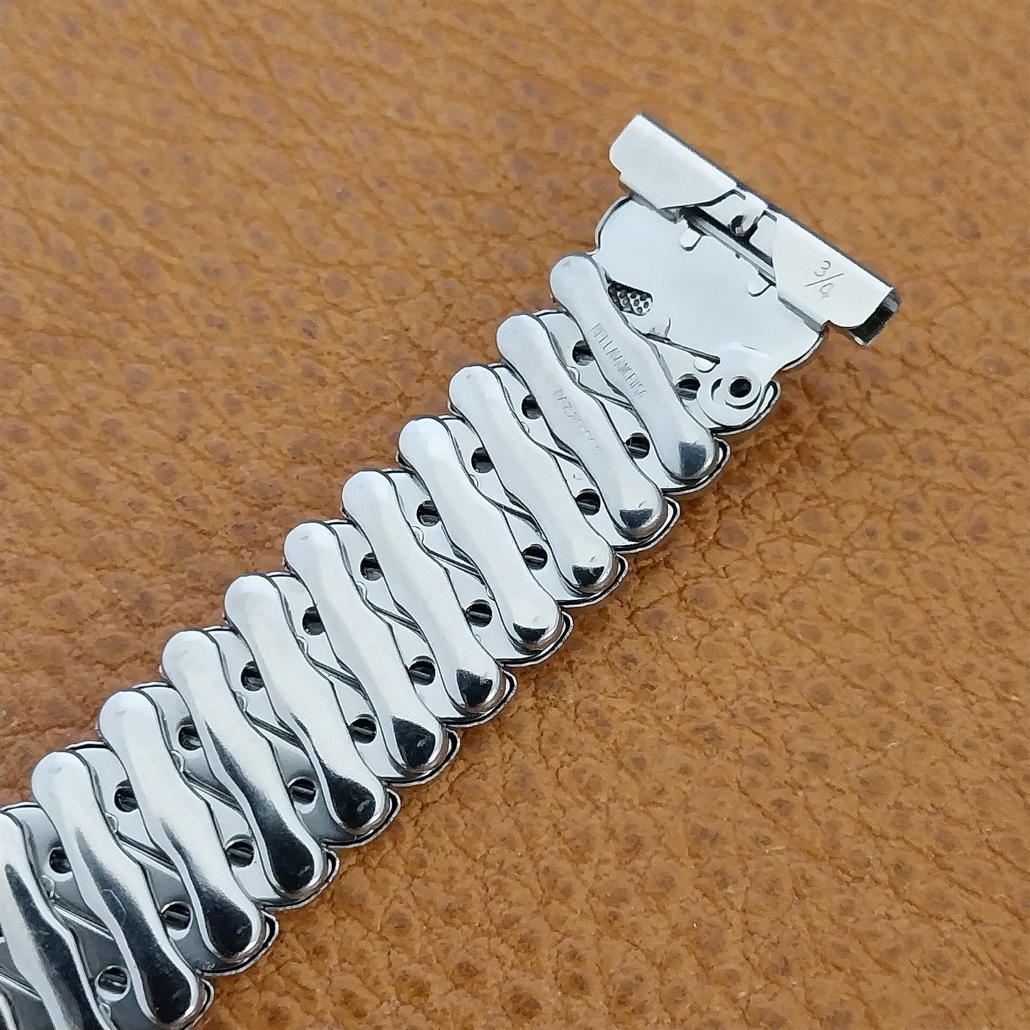 1950s Bellavance 16mm 18mm 19mm Stainless Expansion Unused Vintage Watch Band